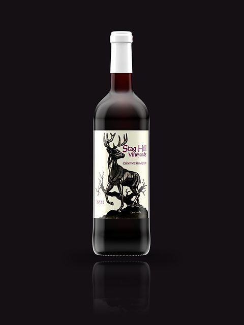 A bottle of Stag Hill Cabernet Sauvignon.