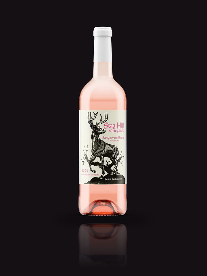 A bottle of Stag Hill Rosé.