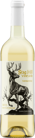 A bottle of Stag Hill Vermentino.