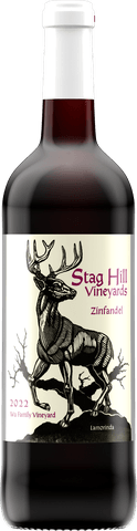 A bottle of Stag Hill Zinfandel.