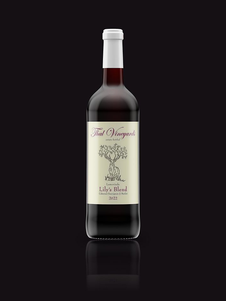 A bottle of Thal Vineyards Lily’s Blend.