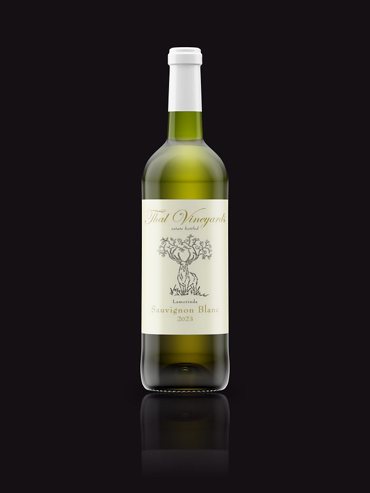 A bottle of Thal Vineyards Sauvignon Blanc.