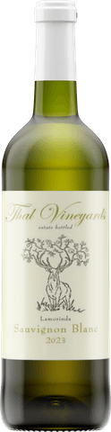 A bottle of Thal Vineyards Sauvignon Blanc.