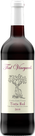 A bottle of Thal Vineyards Tinta Red Blend.